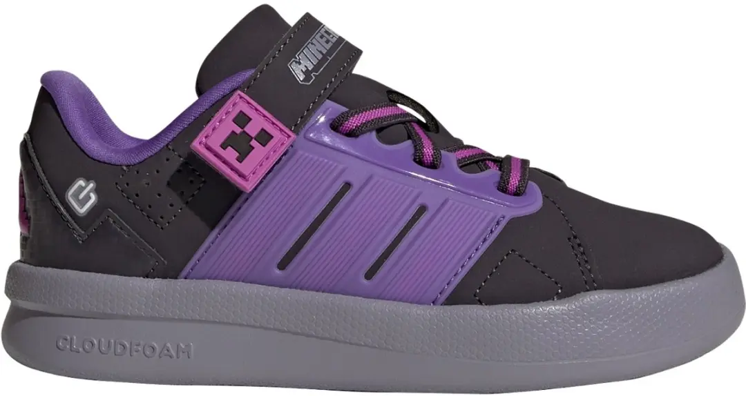 Adidas Minecraft Lightorama Court Schoenen - Kinderen - Paars - afbeelding 3 van 6