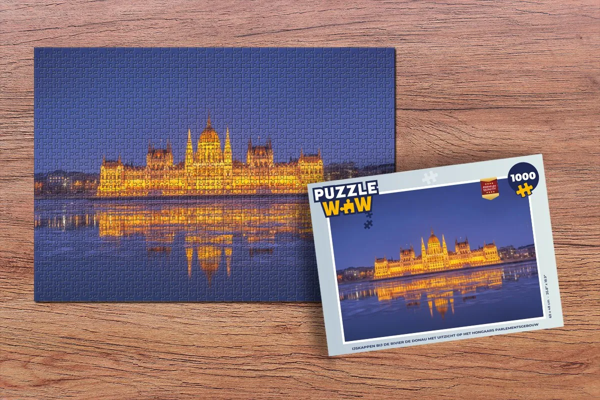 PuzzleWow IJskappen bij de Donau Legpuzzel 1000 Stuks