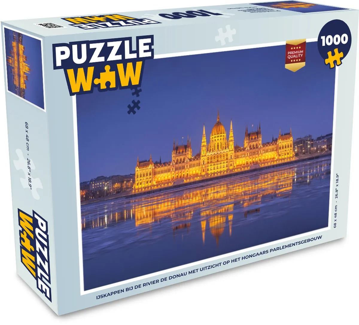 PuzzleWow IJskappen bij de Donau Legpuzzel 1000 Stuks - Multicolor