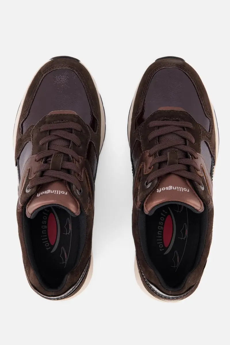 Gabor Rollingsoft Sneakers - Bruin Suede 38.5 - afbeelding 6 van 6