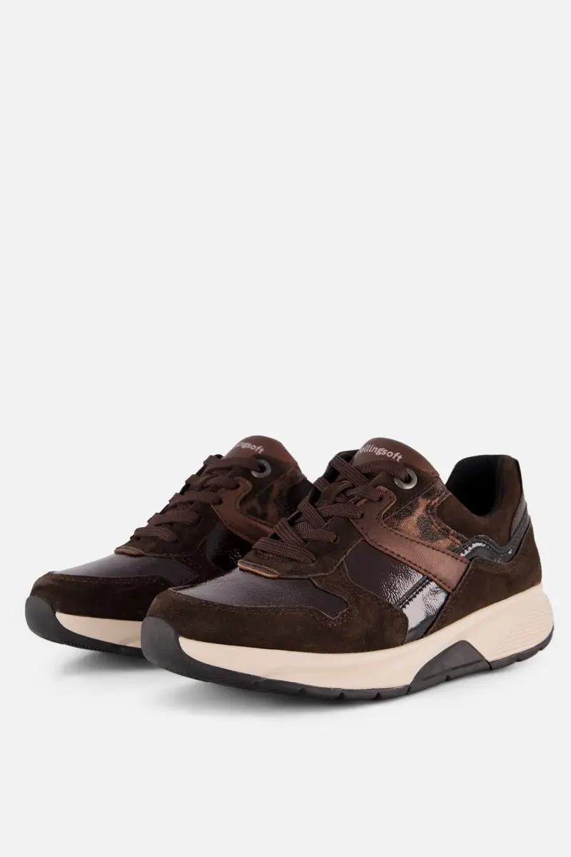 Gabor Rollingsoft Sneakers bruin Suède