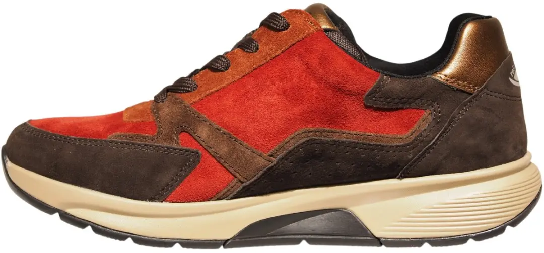 Gabor 0106.01 Dames Sneakers - Donkerbruin/Rood - Maat 39 - afbeelding 2 van 6