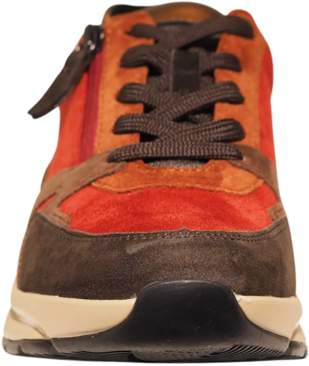 Gabor 0106.01 Dames Sneakers - Donkerbruin/Rood - Maat 39 - afbeelding 3 van 6