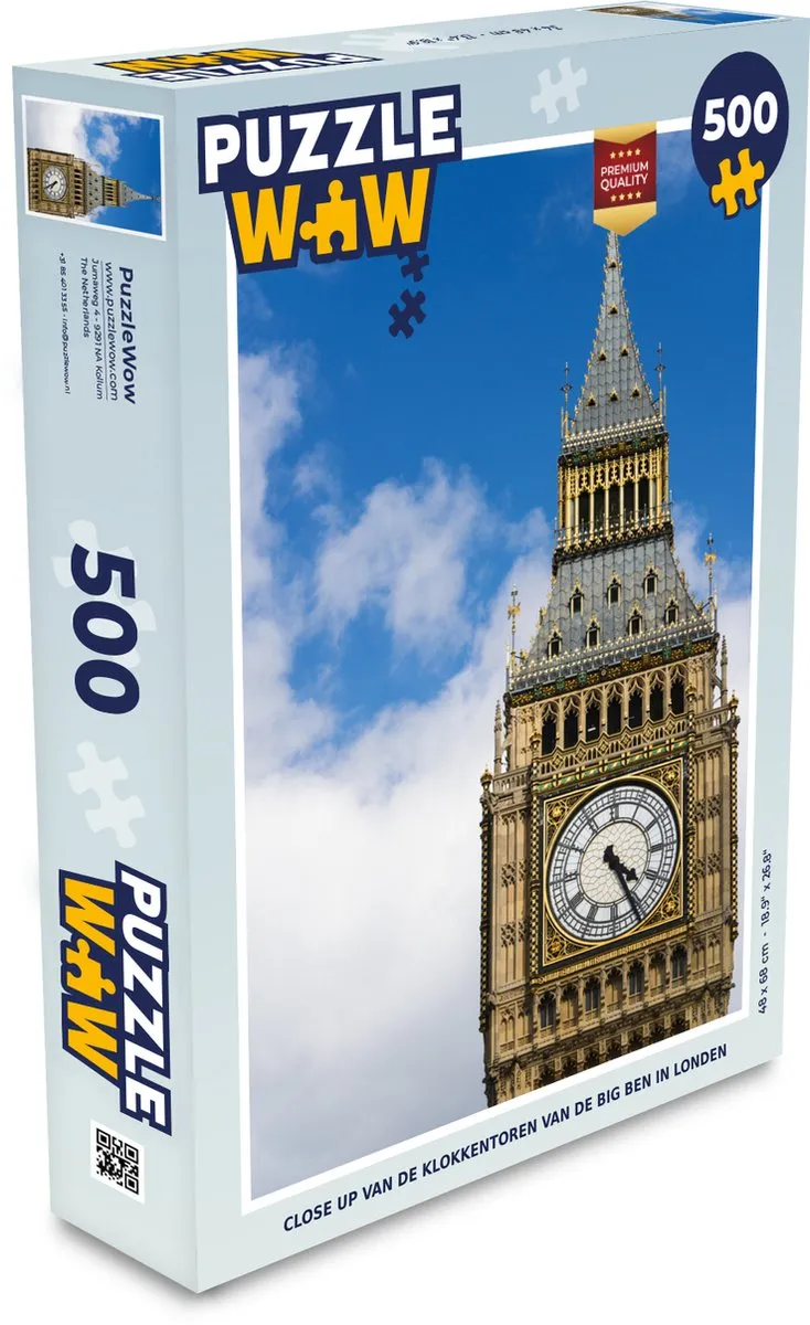 PuzzleWow Big Ben Legpuzzel 500 Stuks