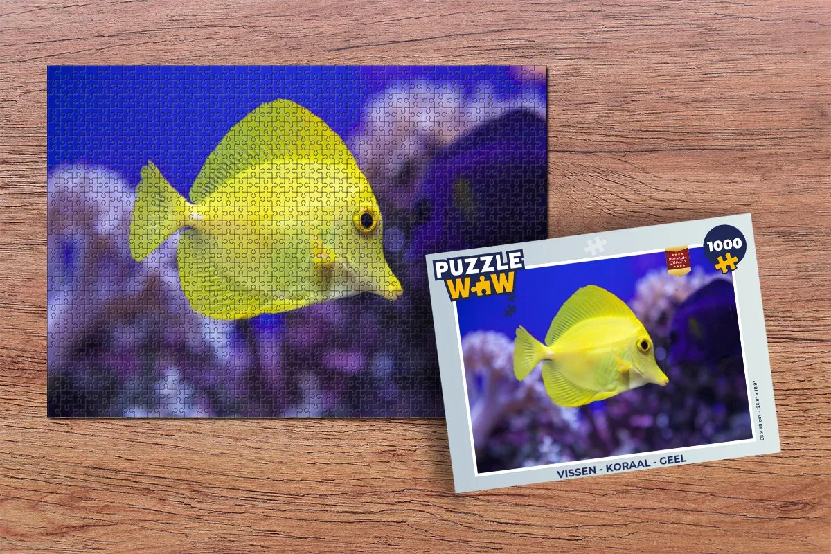 PuzzleWow Vissen Koraal Legpuzzel 1000 Stuks - Multicolor