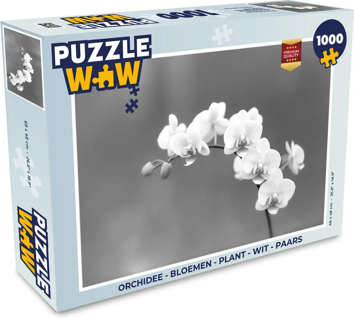 PuzzleWow Orchidee Legpuzzel 1000 Stuks - Multicolor