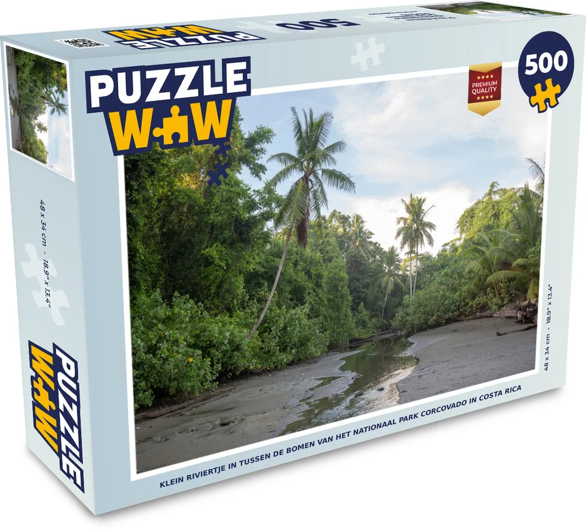 PuzzleWow Legpuzzel Nationaal Park Corcovado 500 Stuks