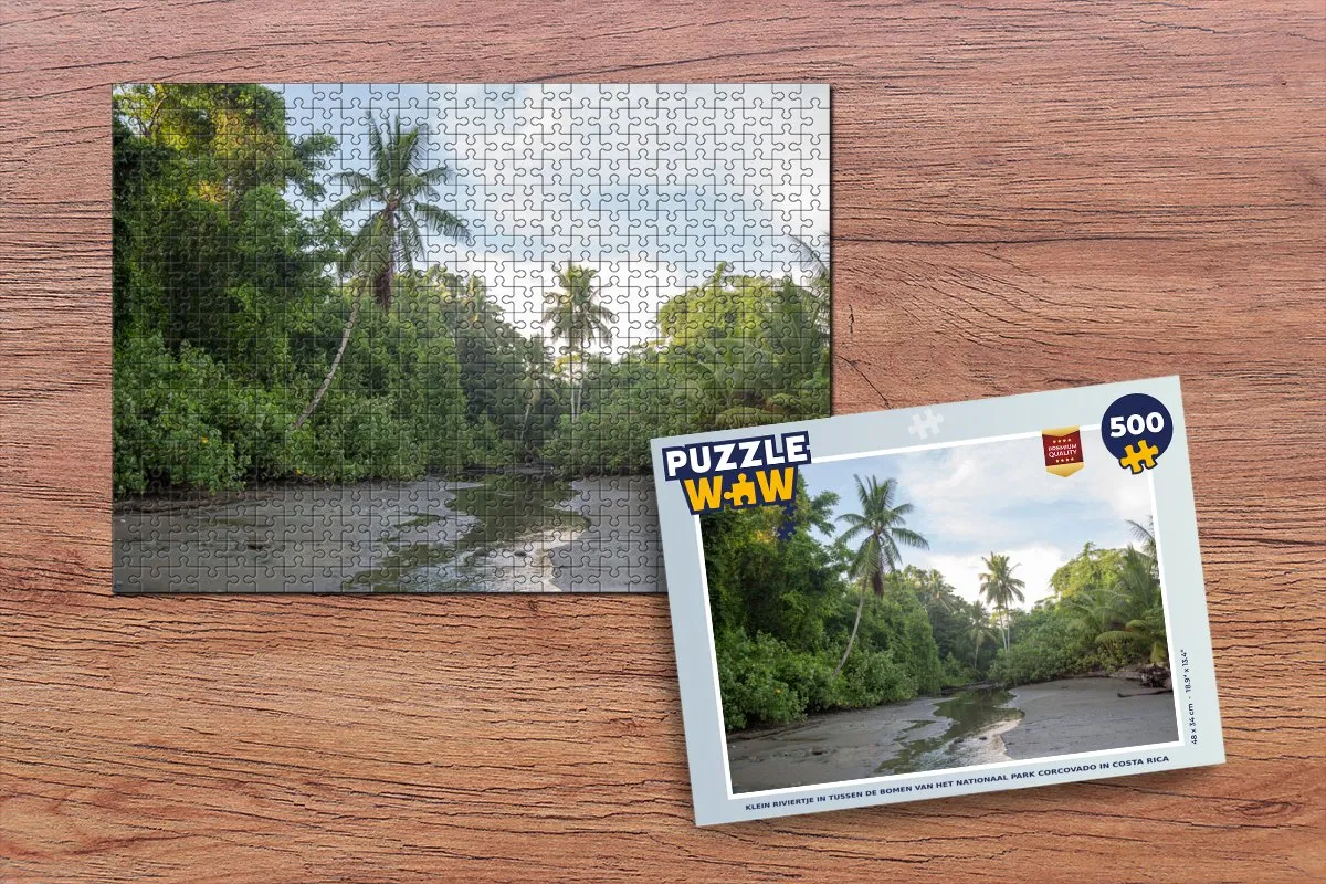 PuzzleWow Legpuzzel Nationaal Park Corcovado 500 Stuks - Multicolor