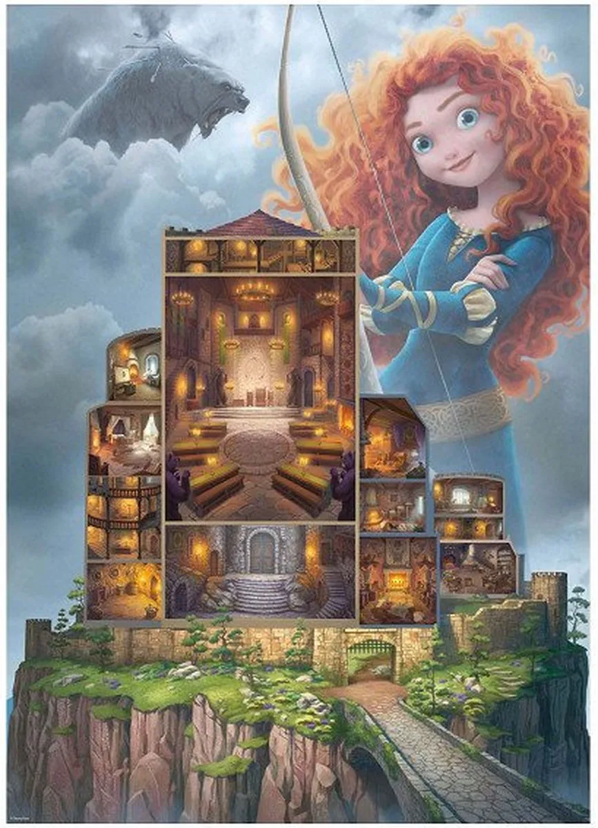 Ravensburger Disney Castles Merida Puzzel - 1000 Stuks - Multicolor