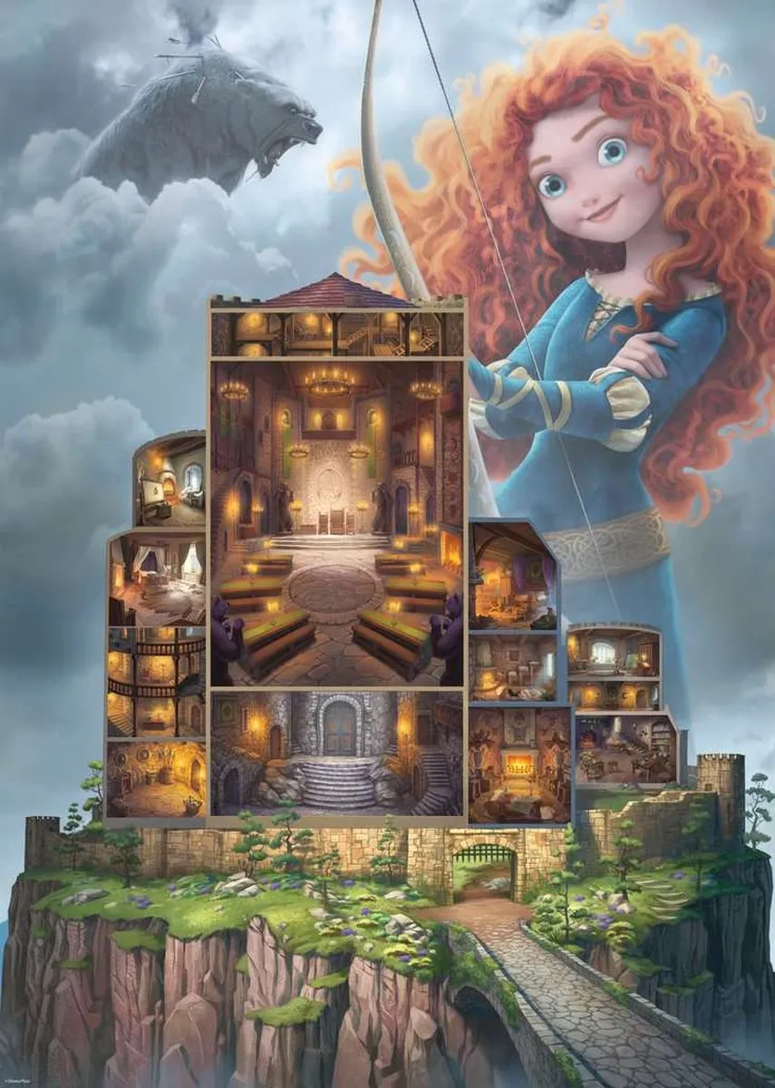Ravensburger Disney Castles Merida Puzzel - 1000 Stuks - Multicolor