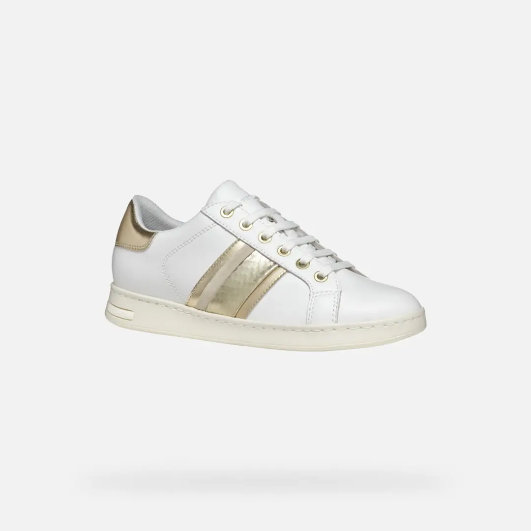 Geox Jaysen Dames Sneakers 37 - Wit/Lichtgoud - afbeelding 6 van 6