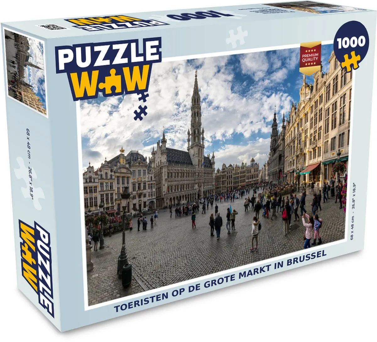 PuzzleWow Legpuzzel Brussel 1000 Stuks - Multicolor