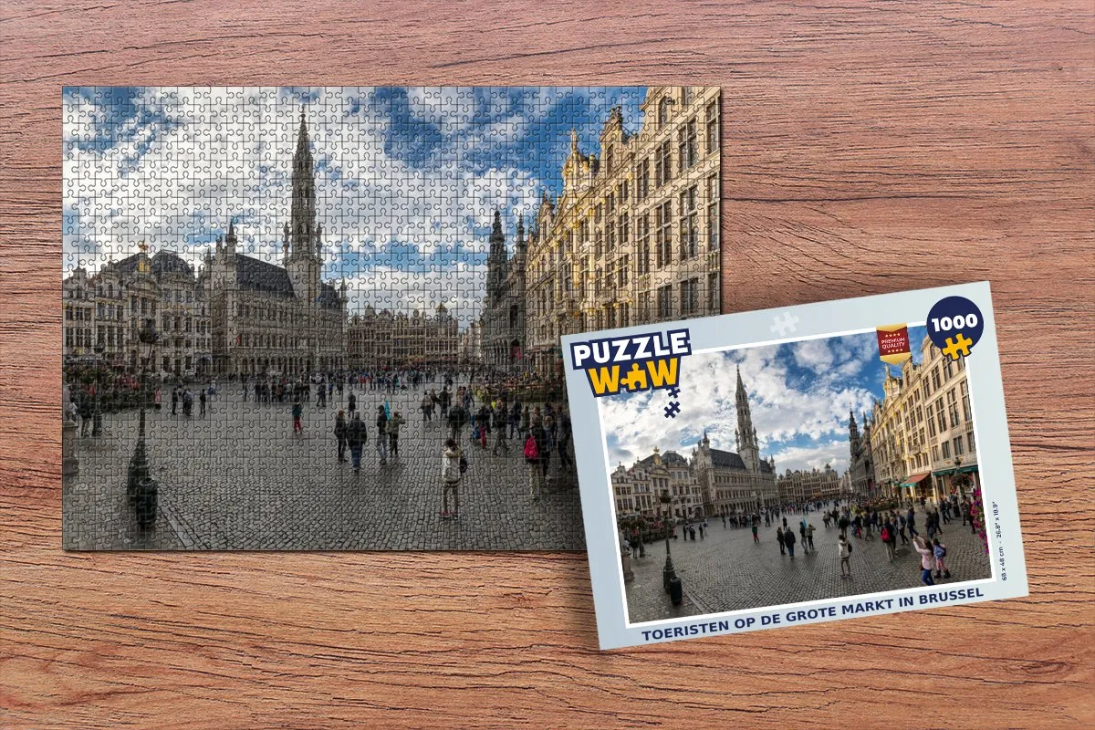 PuzzleWow Legpuzzel Brussel 1000 Stuks - Multicolor