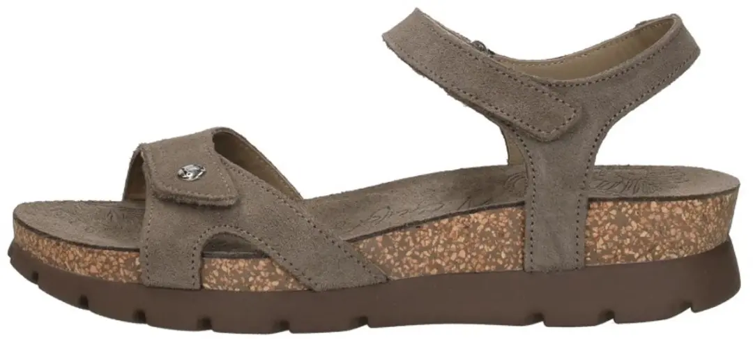 Panama Jack Sulia Sandalen Plat - Taupe - Maat 42 - afbeelding 2 van 6