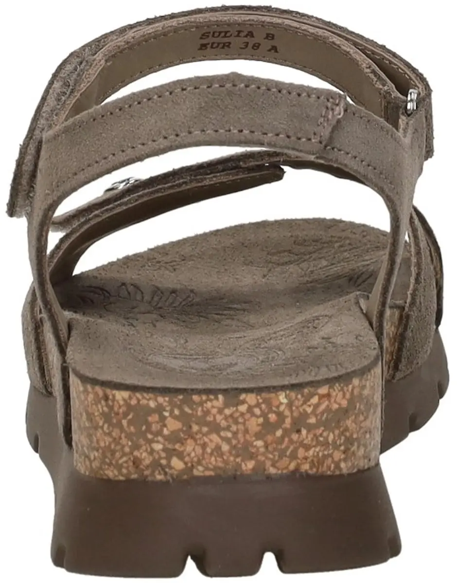 Panama Jack Sulia Sandalen Plat - Taupe - Maat 42 - afbeelding 5 van 6