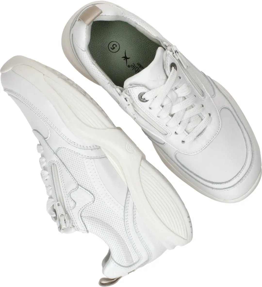 Xsensible Swx 21 Dames Veterschoenen - Wit - Maat 38