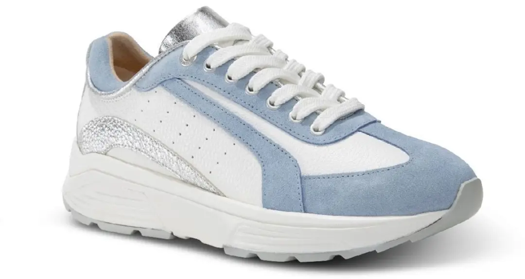 Xsensible Bailey Dames Veterschoenen - Lichtblauw Combi - Maat 40 - afbeelding 2 van 6