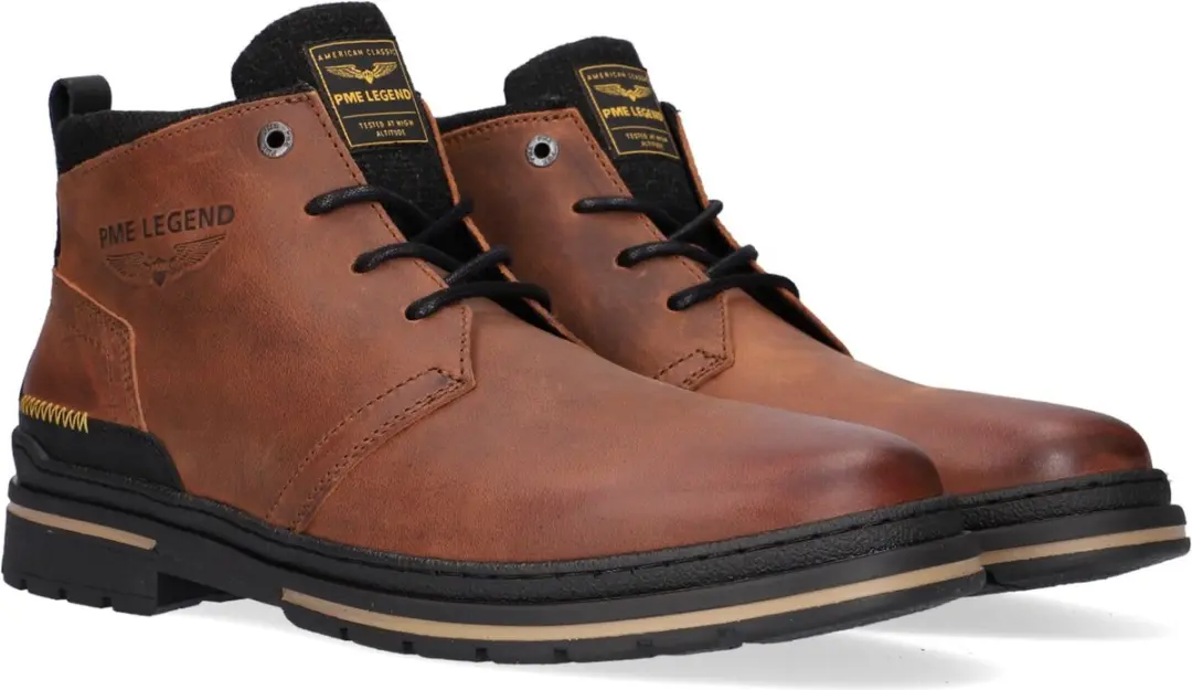 PME Legend Fleetman Heren Veterschoenen - Bruin - Maat 42