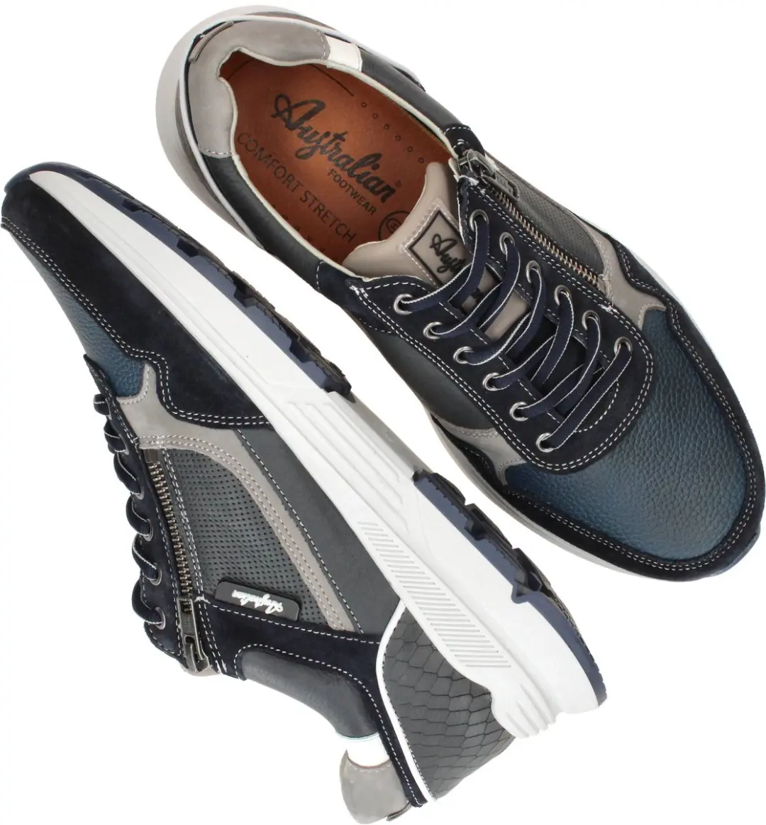 Australian Comfort Connery Sneakers - Heren - Blauw - Maat:40