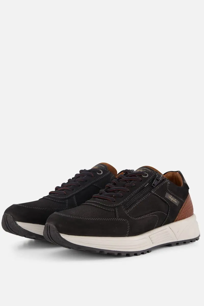 Australian Discover Sneakers zwart Leer
