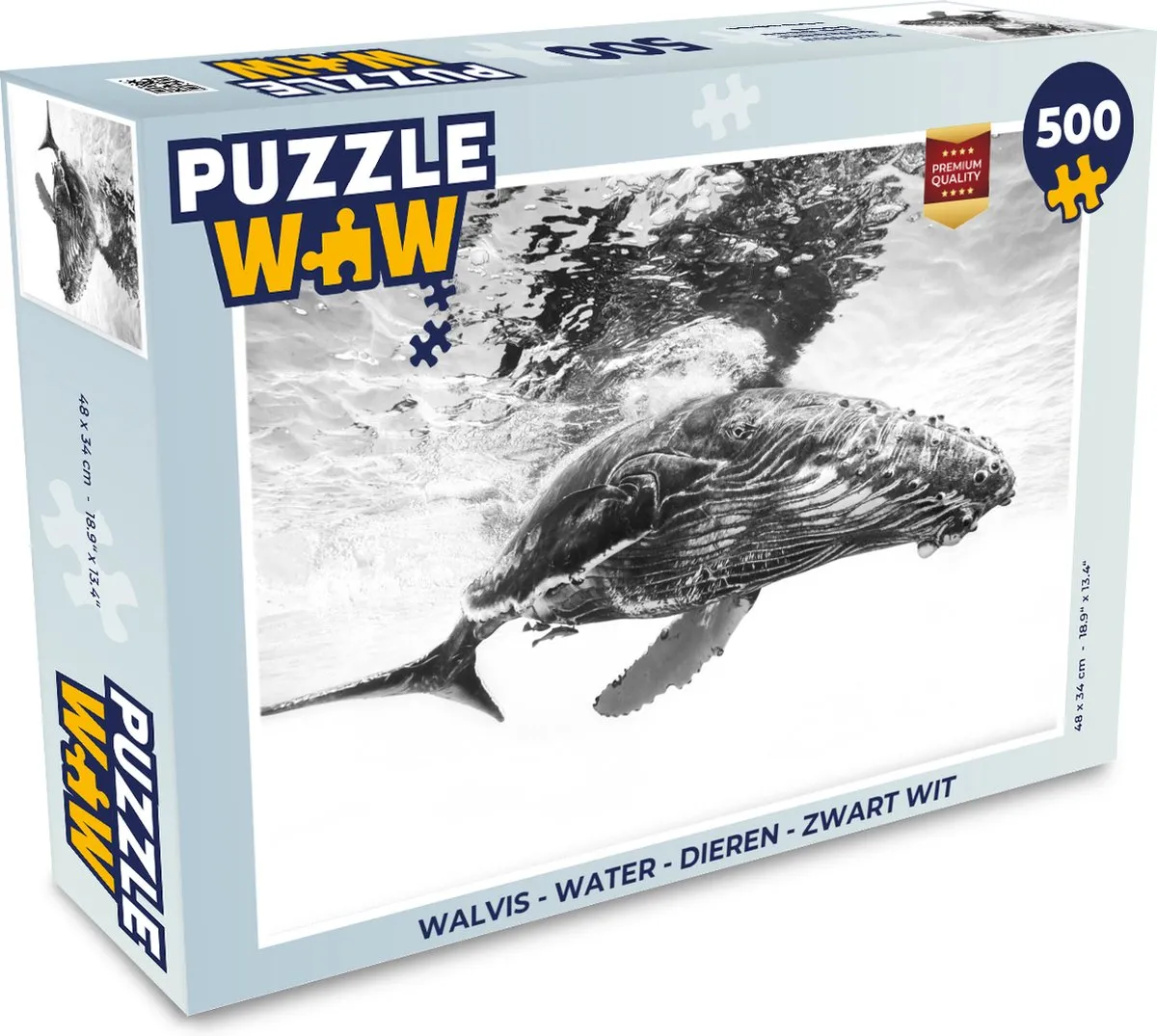PuzzleWow Walvis Legpuzzel 500 Stuks