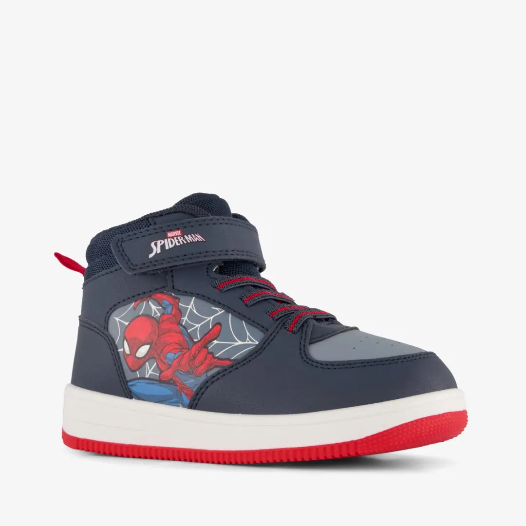 Spiderman jongens hoge sneakers blauw rood