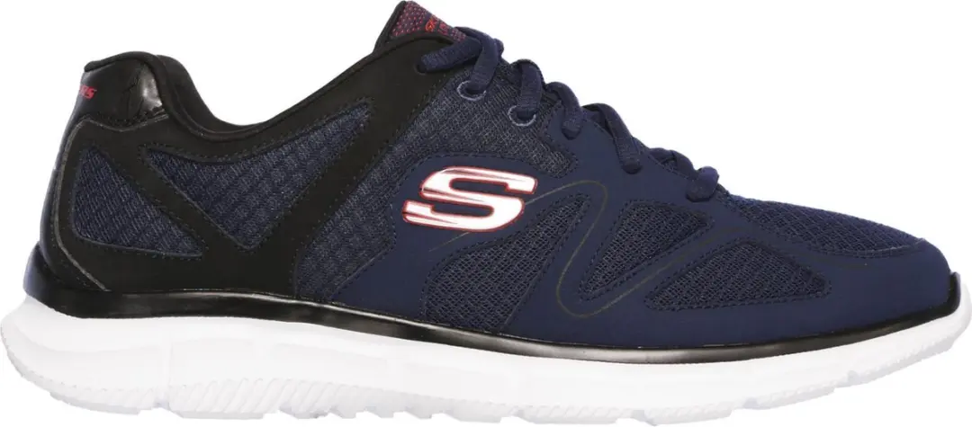 Skechers Verse Flash Point Sneakers - 45 - Blauw/Rood/Zwart - afbeelding 6 van 6