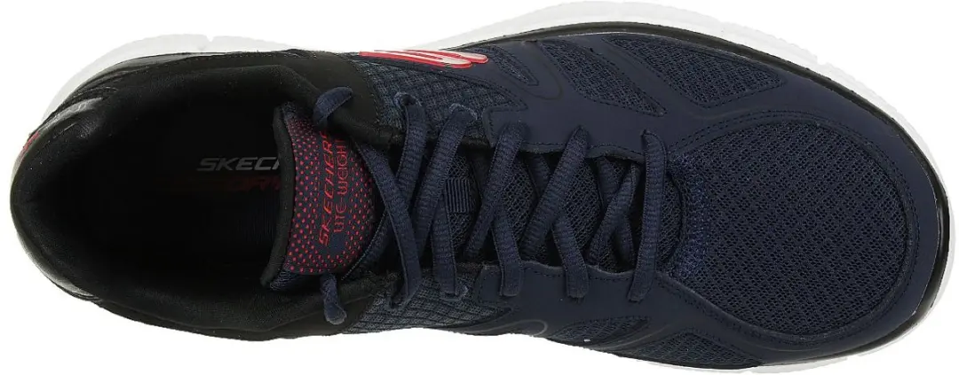 Skechers Verse Flash Point Sneakers - 45 - Blauw/Rood/Zwart - afbeelding 3 van 6