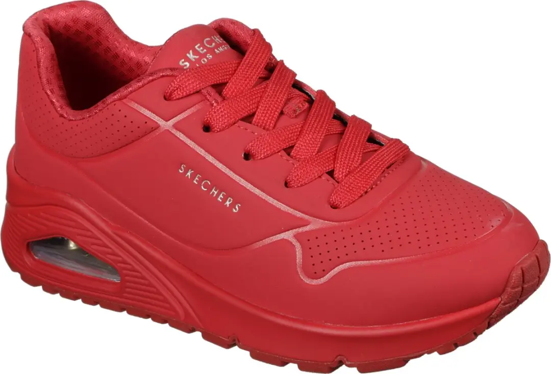 Skechers Uno Stand On Air Meisjes Sneakers - Rood - afbeelding 3 van 6