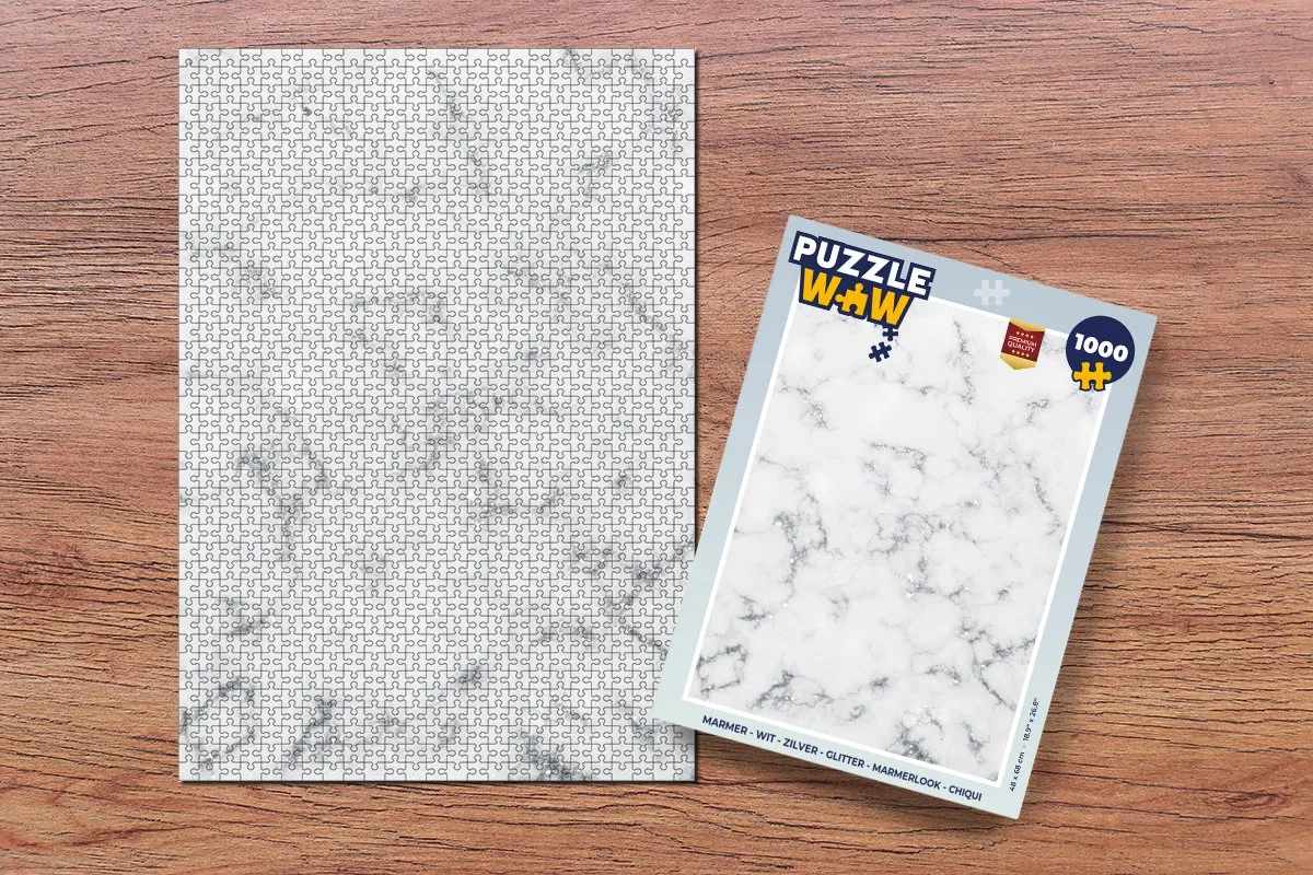 PuzzleWow Marmerlook Legpuzzel 1000 Stuks - Multicolor