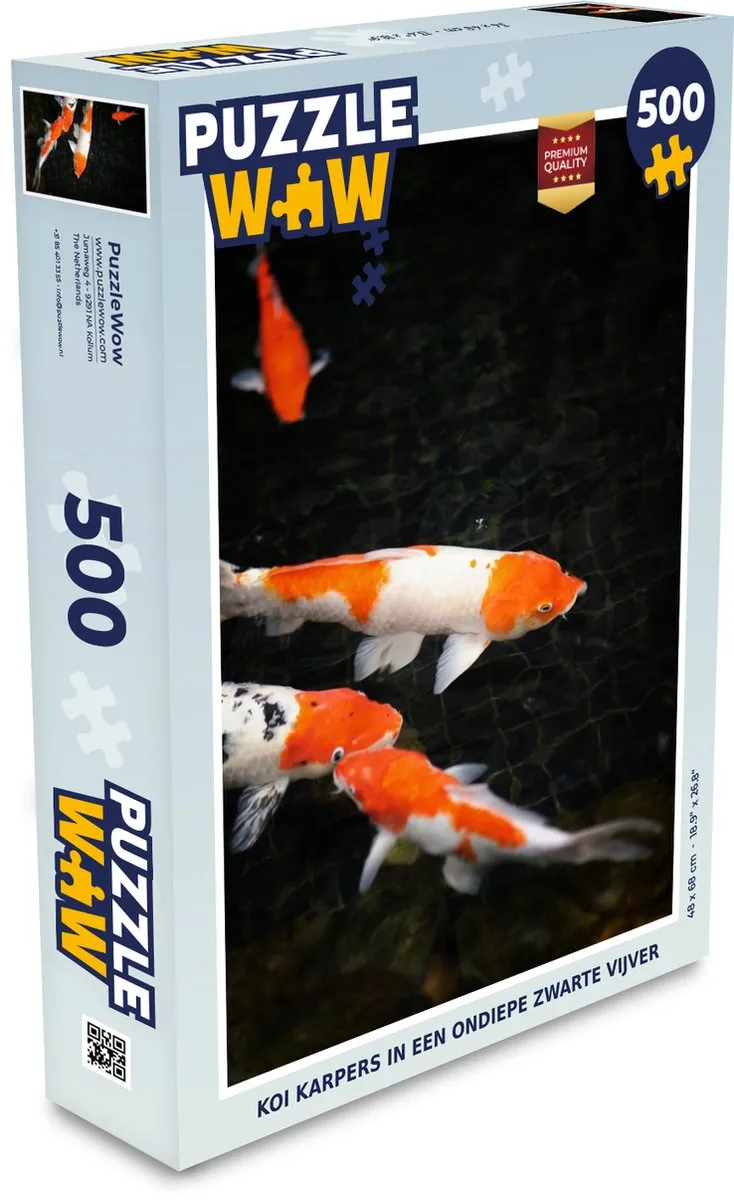 PuzzleWow Legpuzzel Koi Karpers 500 Stuks