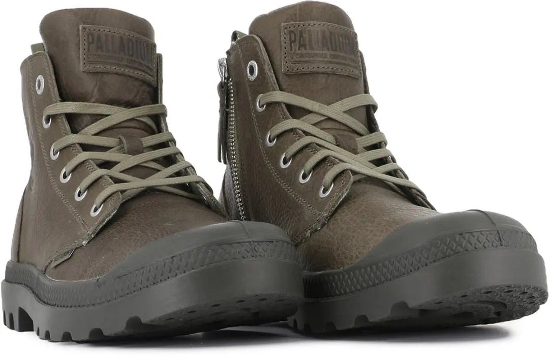 PALLADIUM Unisex Pampa Zip Leather ESS Boots Enkellaars 76888-308 Groen