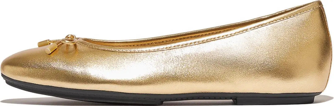 FitFlop FitFlop Delicato Ballerina (Metallic) GOUD