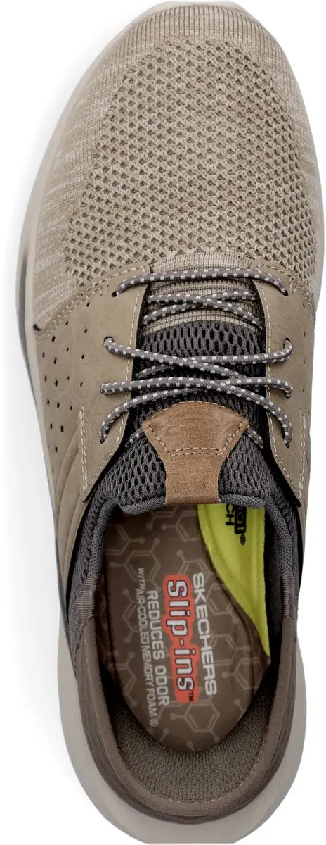Skechers Slade Ocon Heren Instappers - Taupe - afbeelding 6 van 6