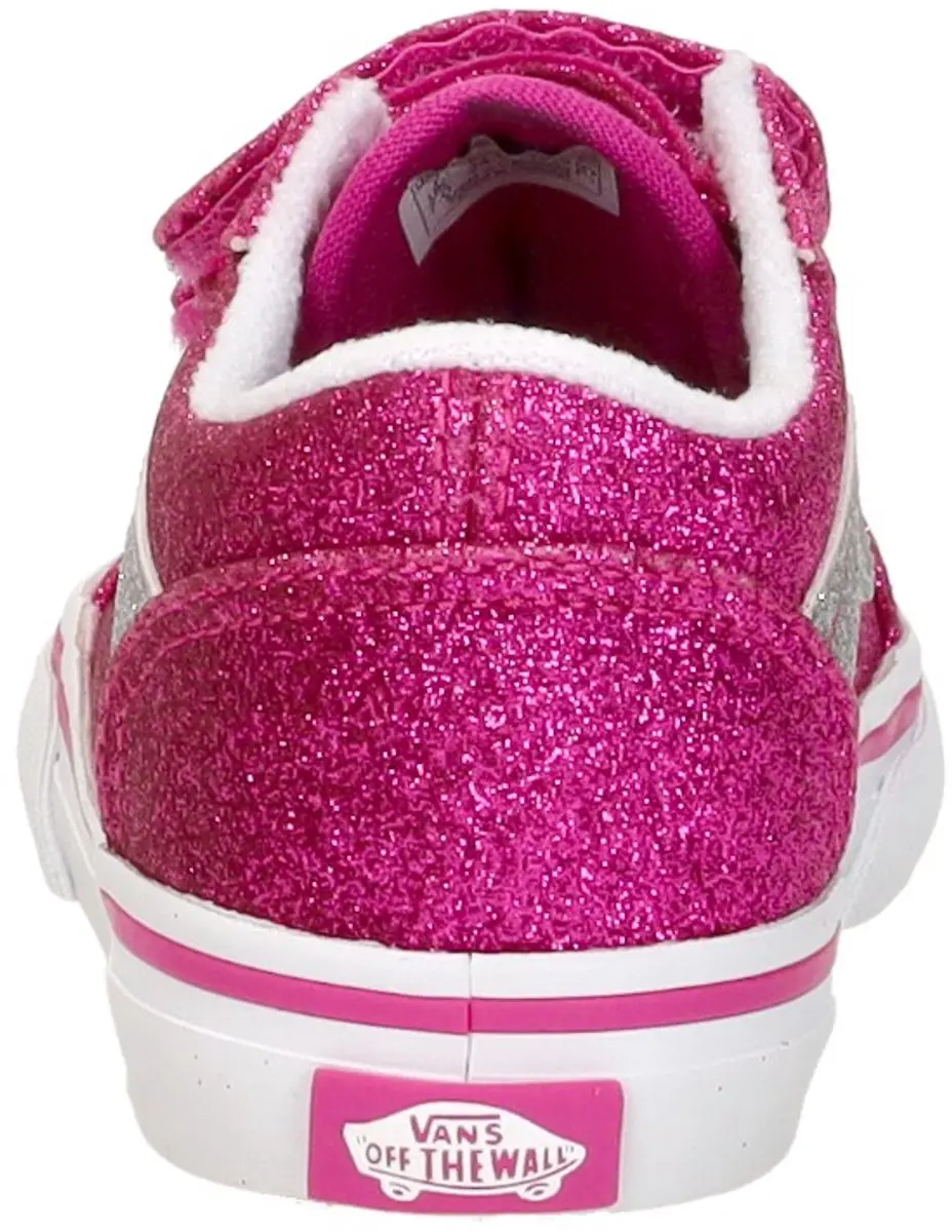 Vans TD Old Skool Klittenband Sneakers - Roze - afbeelding 6 van 6
