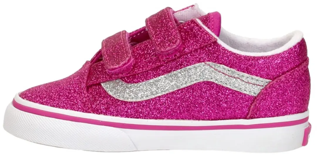 Vans TD Old Skool Klittenband Sneakers - Roze - afbeelding 2 van 6