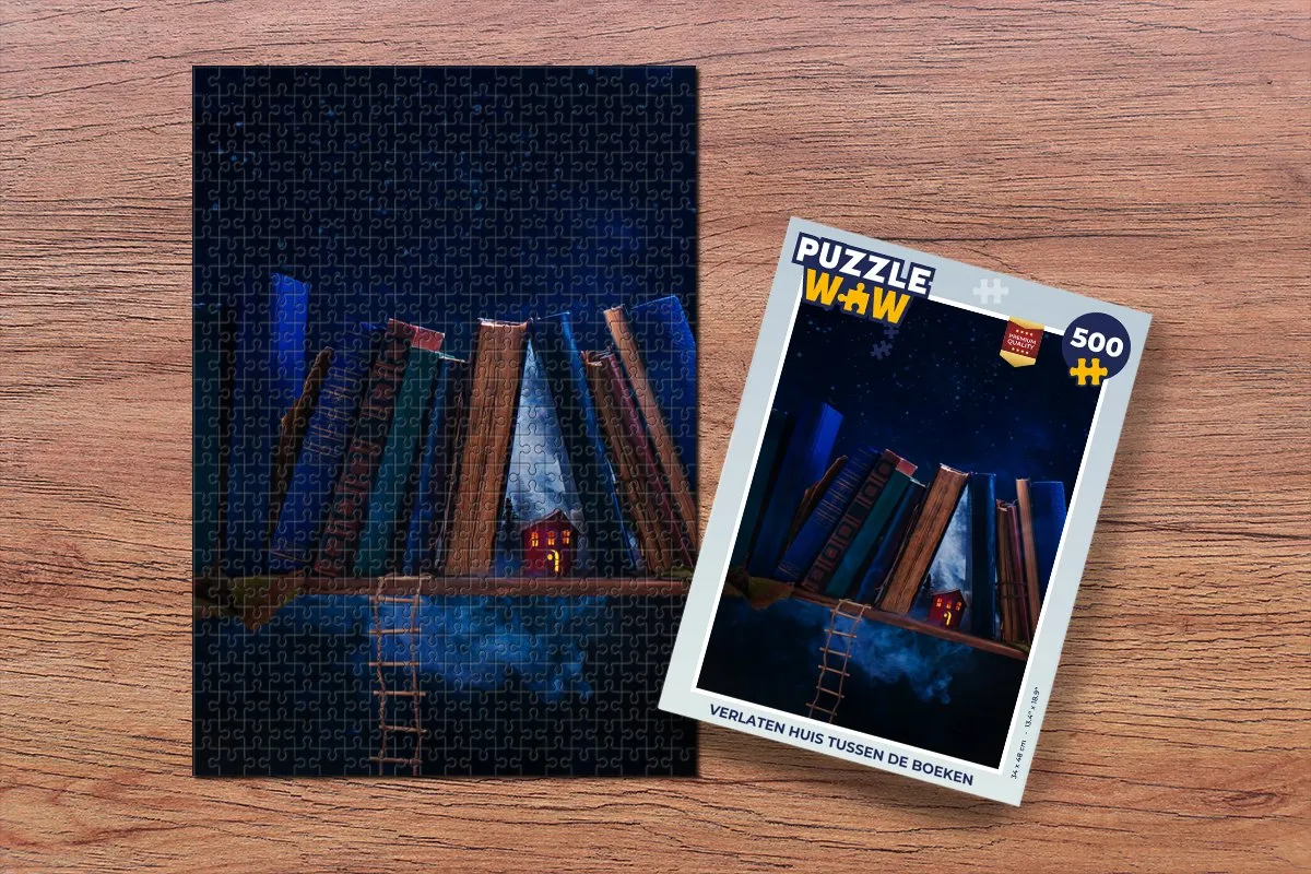 PuzzleWow Verlaten Huis Legpuzzel 500 Stuks - Multicolor