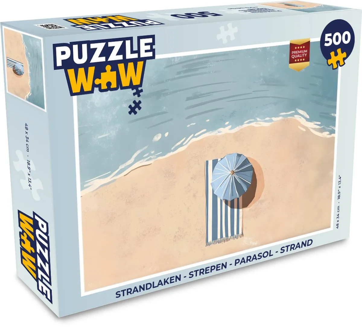 PuzzleWow Strandlaken Puzzel 500 Stuks