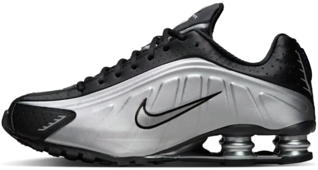 Nike Shox R4 Metallic Silver Black