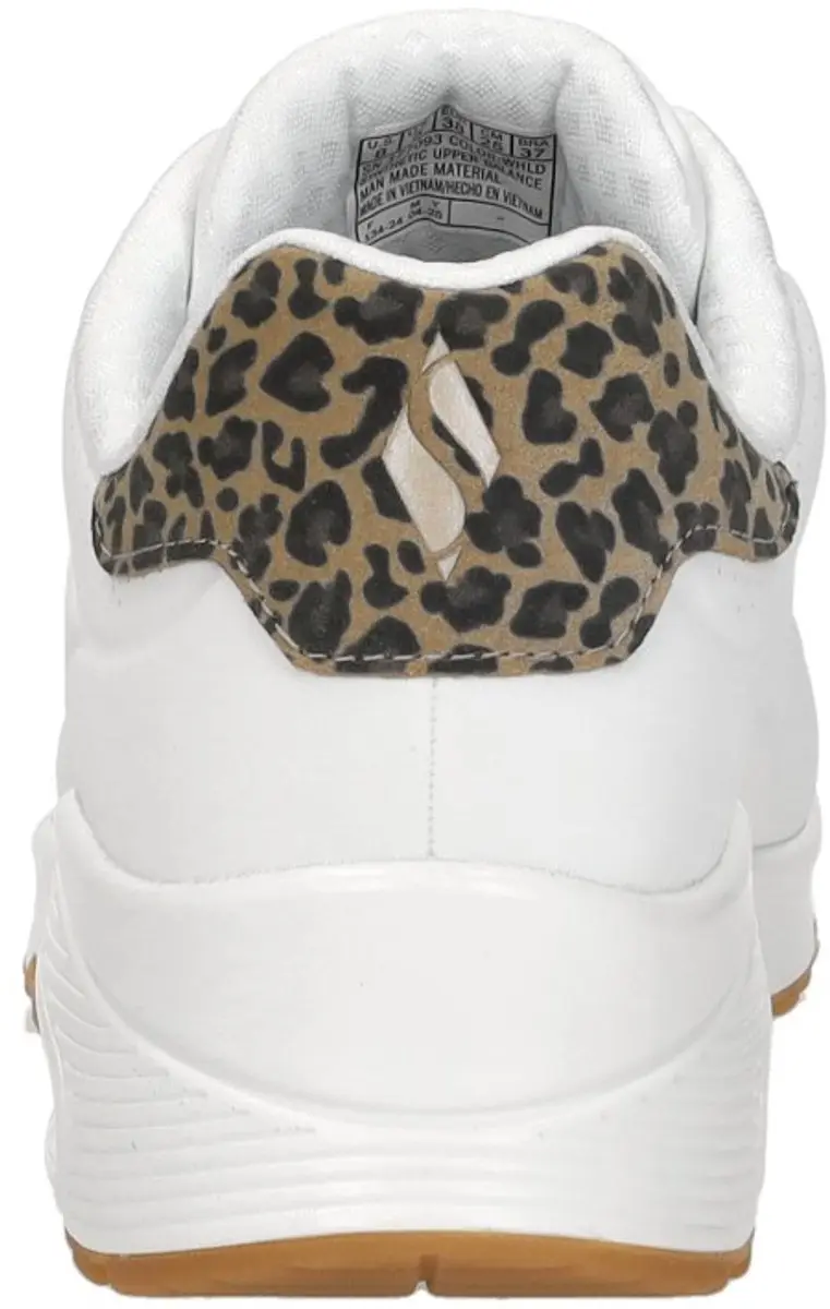 Skechers UNO Jungle Nite Dames Sneakers - Wit - afbeelding 6 van 6