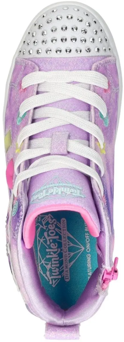 Skechers TWI-LITES 2.0 Unicorn Glam Sneakers 32 - Lavendel - afbeelding 5 van 6