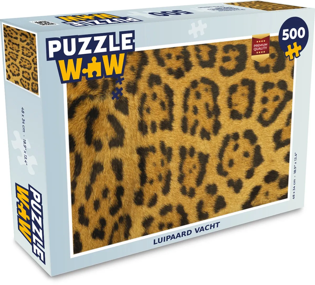 PuzzleWow Luipaard Vacht Legpuzzel 500 Stuks