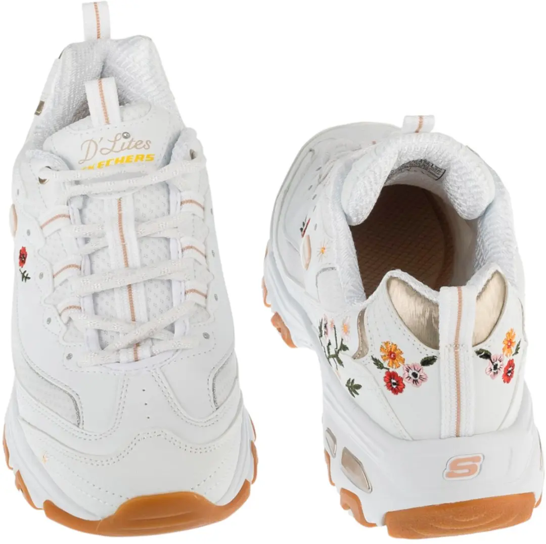 Skechers D Lites 150553-WHT Sneakers - Wit - afbeelding 5 van 5