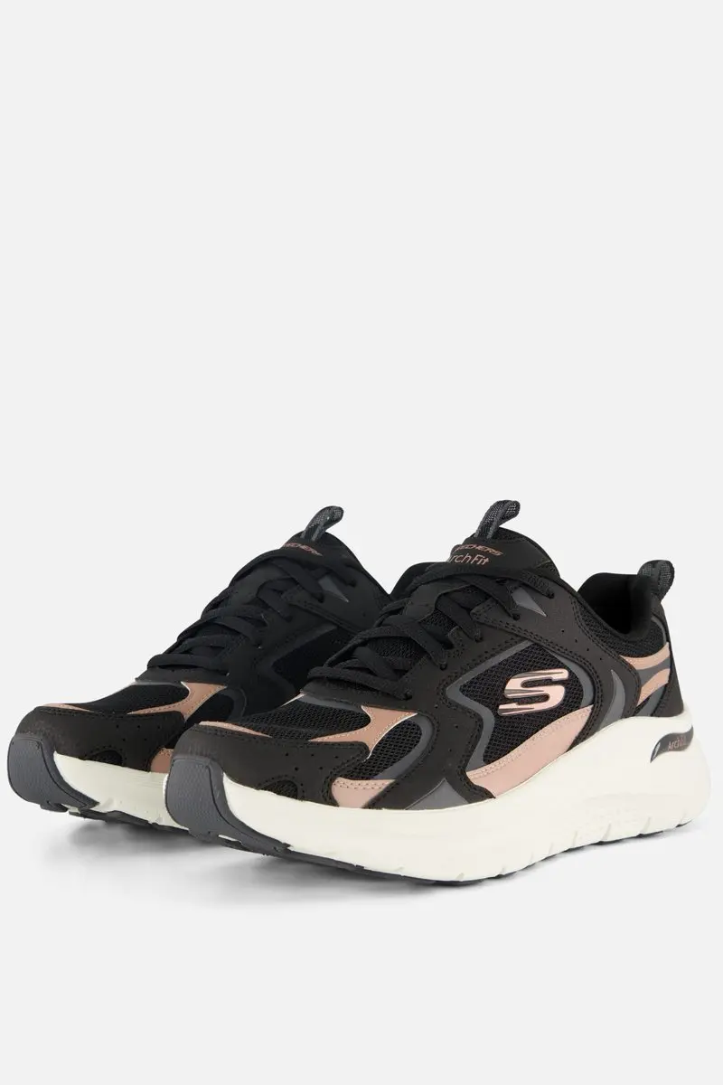 Skechers Arch Fit 2.0 Vintage Luxe Sneakers zwart