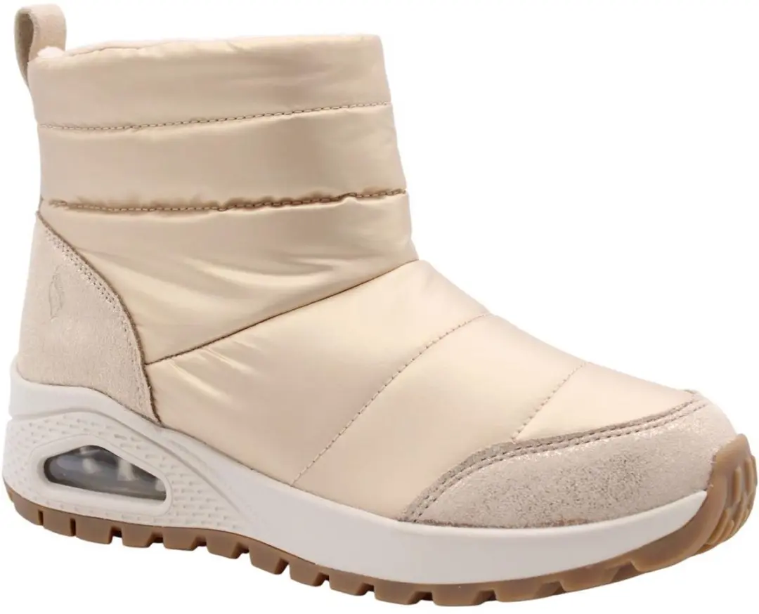 Skechers Uno Rugged Puffer Daze dames enkellaars goud