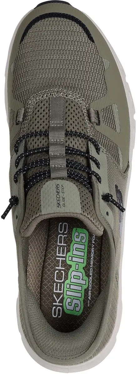 Skechers GLIDE-STEP PRO Heren Instappers 321235 - Groen/Zwart - afbeelding 6 van 6