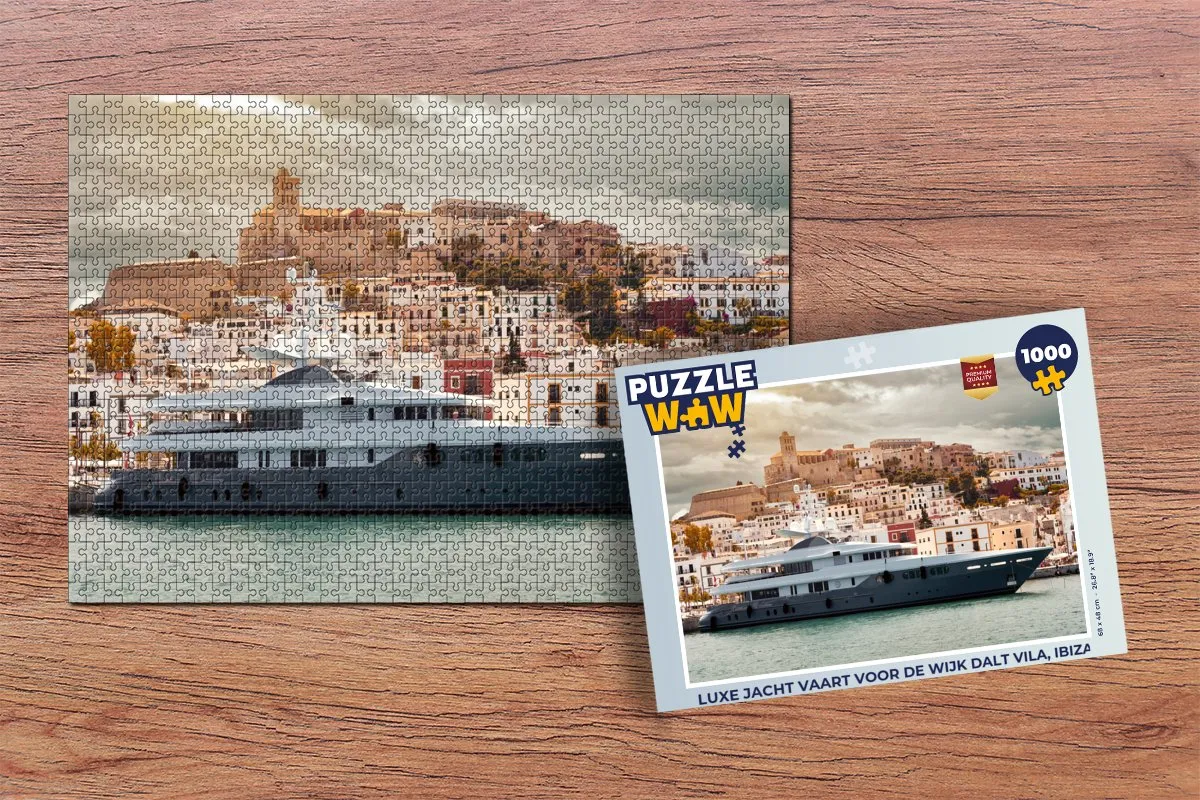 PuzzleWow Ibiza Dalt Vila Puzzel 1000 Stuks - Multicolor