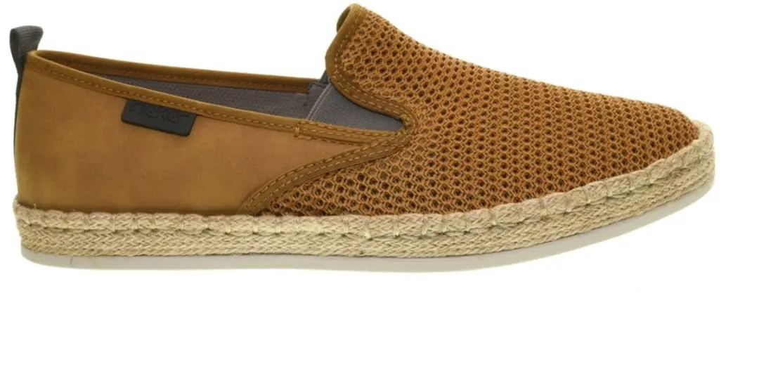 Mosterdgeel Espadrille Mocassin Rieker maat 44
