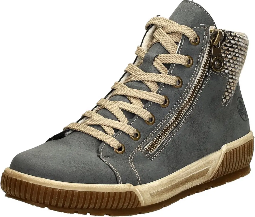 Rieker Veterschoenen Hoog 6000061280 - Lichtblauw Maat 39 - afbeelding 4 van 6