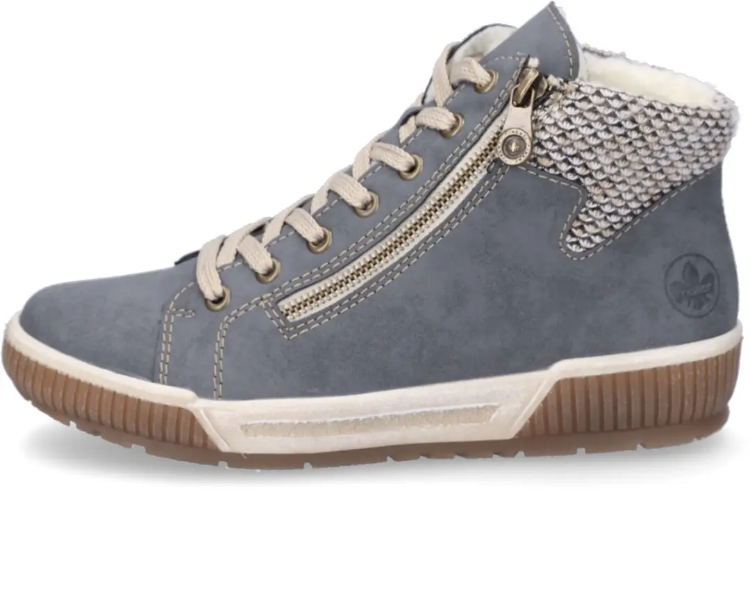 Rieker Veterschoenen Hoog 6000061280 - Lichtblauw Maat 39 - afbeelding 3 van 6